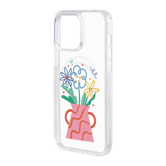 PINK VASE-iPhone 15 Pro Max Solid Kılıf MagSafe Özellikli