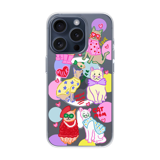 CAT MOM-iPhone 15 Pro Solid Kılıf MagSafe Özellikli