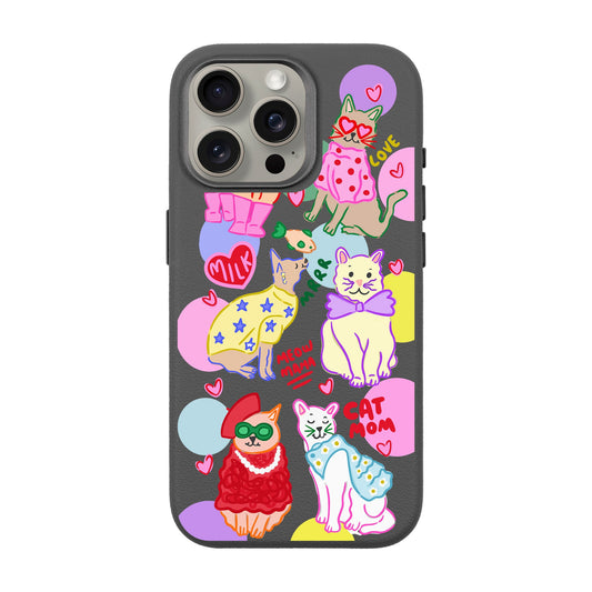 CAT MOM-iPhone 15 Pro Max Leather Premium Kılıf MagSafe Özellikli