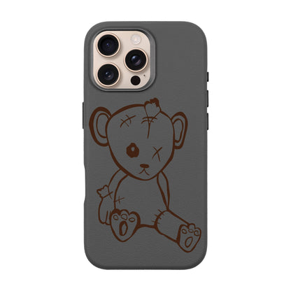 BABY BEAR-iPhone 16 Pro Max Leather Premium Kılıf MagSafe Özellikli