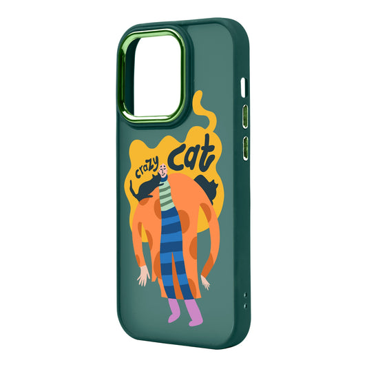CRAZY CAT-iPhone 14 Pro Max Proof Kılıf