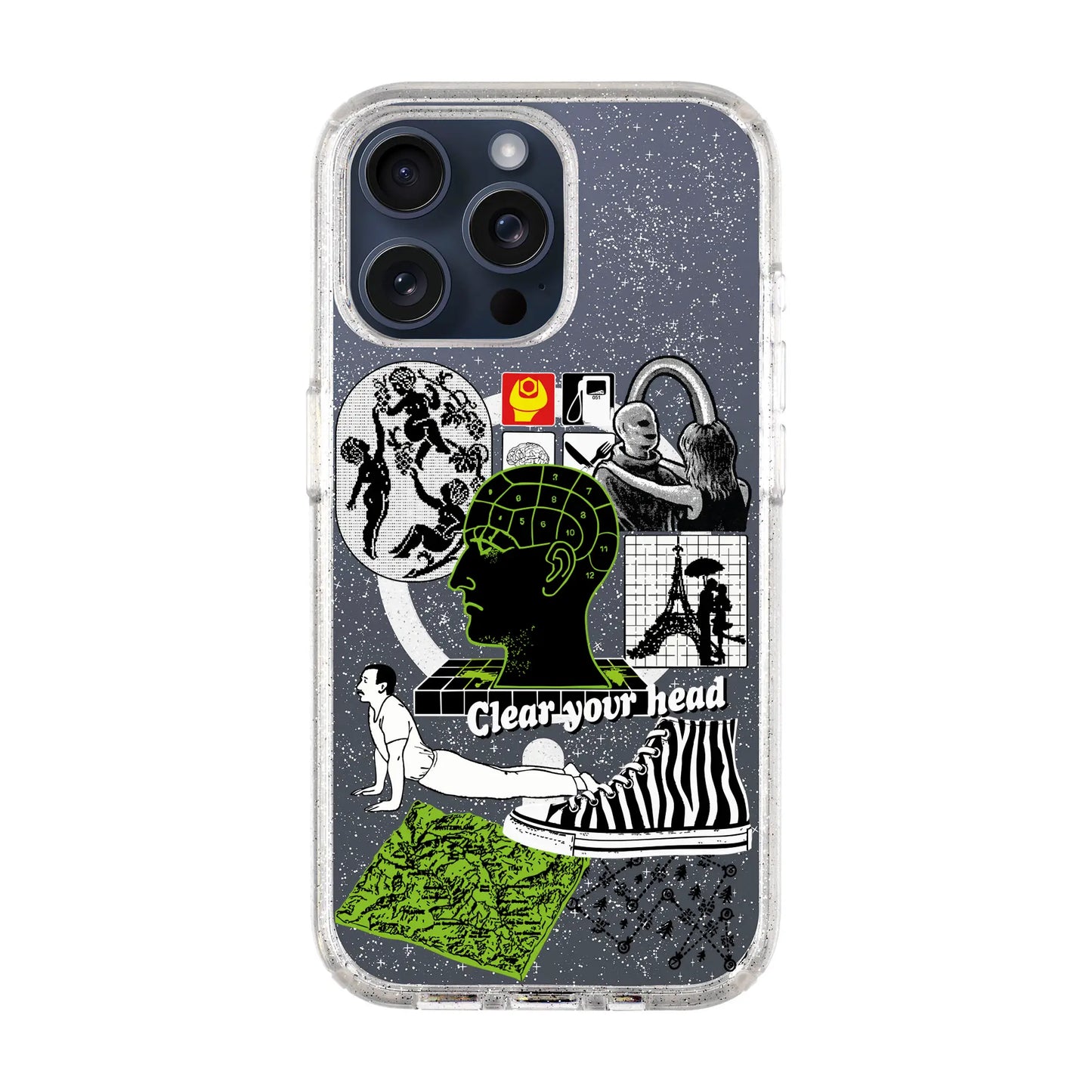 CLEAR YOUR HEAD-Shiny Kılıf MagSafe Özellikli - iPhone 15 Pro Max