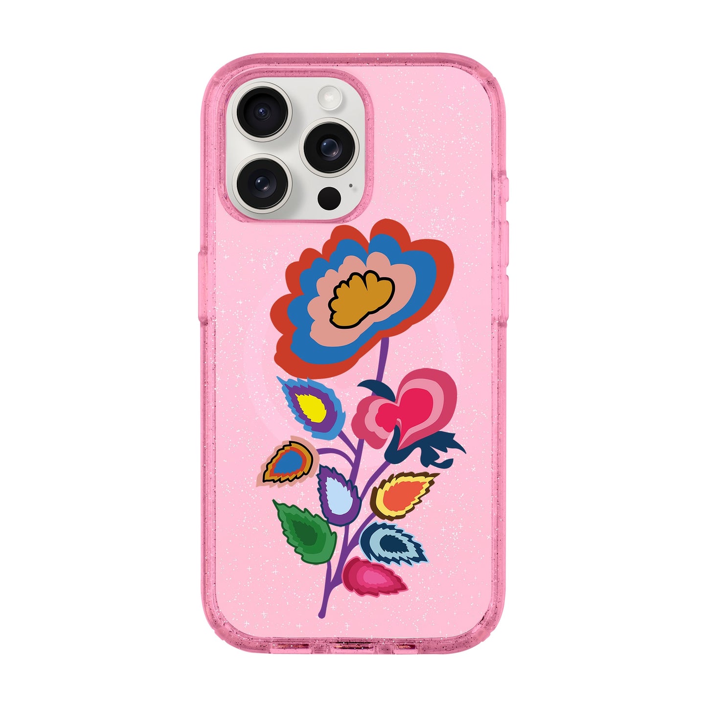 KNITTED FLOWER-iPhone 15 Pro Max Shiny Kılıf MagSafe Özellikli