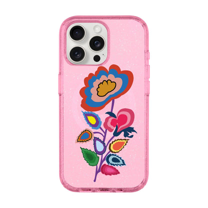 KNITTED FLOWER-iPhone 15 Pro Max Shiny Kılıf MagSafe Özellikli