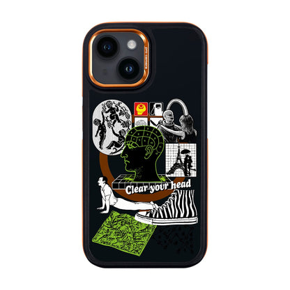 CLEAR YOUR HEAD-iPhone 14 Dark Kılıf MagSafe Özellikli