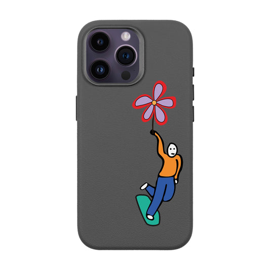 SKATEBOARDER-iPhone 14 Pro Max Leather Premium Kılıf MagSafe Özellikli