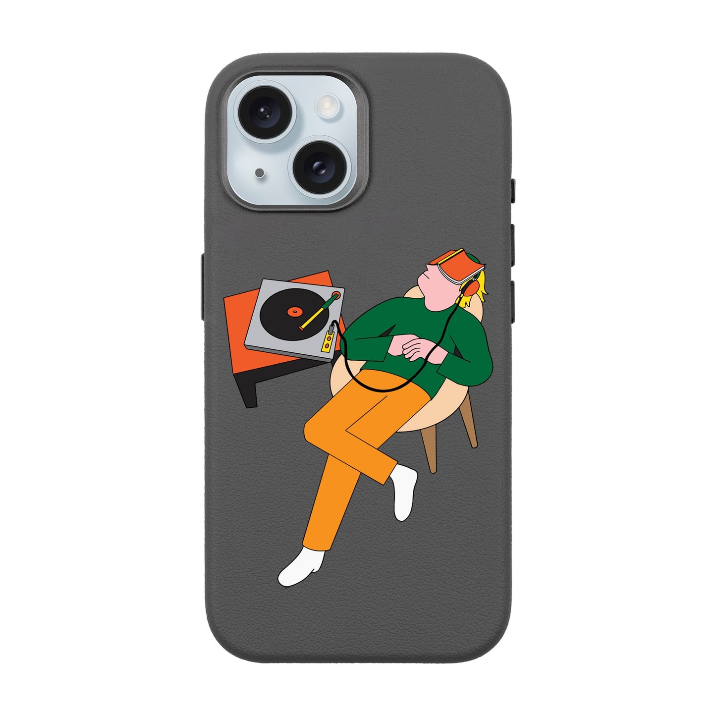 LAZY SUNDAY AFTERNOON-iPhone 15 Leather Premium Kılıf MagSafe Özellikli