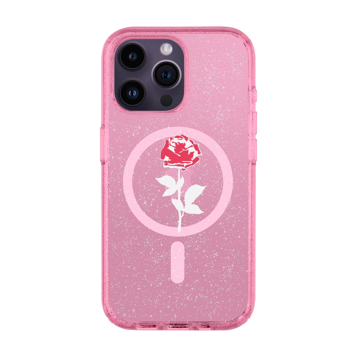 NATUREL ROSE-iPhone 14 Pro Max Shiny Kılıf MagSafe Özellikli