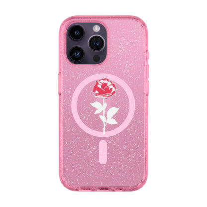 NATUREL ROSE-iPhone 14 Pro Max Shiny Kılıf MagSafe Özellikli