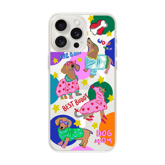 DOG MOM-iPhone 15 Pro Max Solid Kılıf MagSafe Özellikli