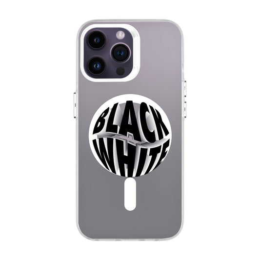 BLACK WHITE-iPhone 14 Pro Max Hold Kılıf MagSafe Özellikli