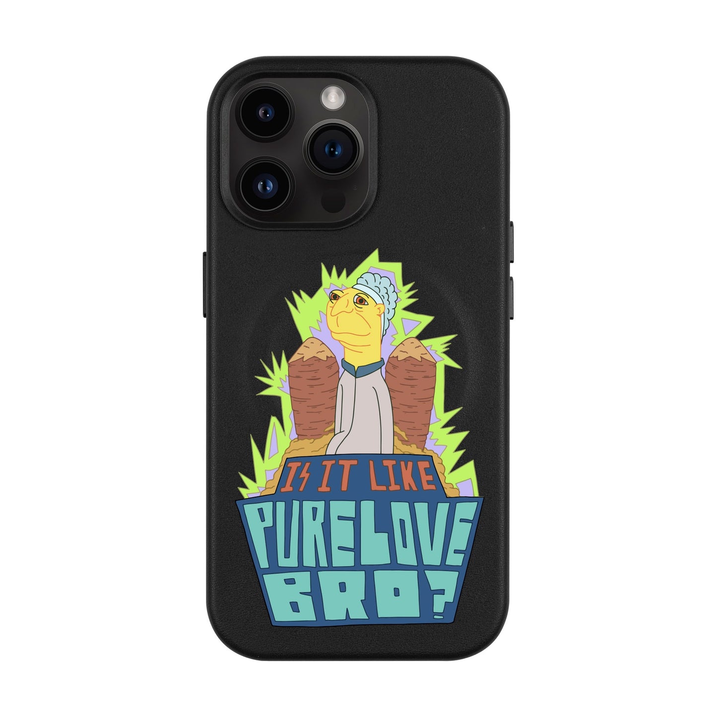 PURE LOVE-iPhone 14 Pro Max Leather Kılıf MagSafe Özellikli