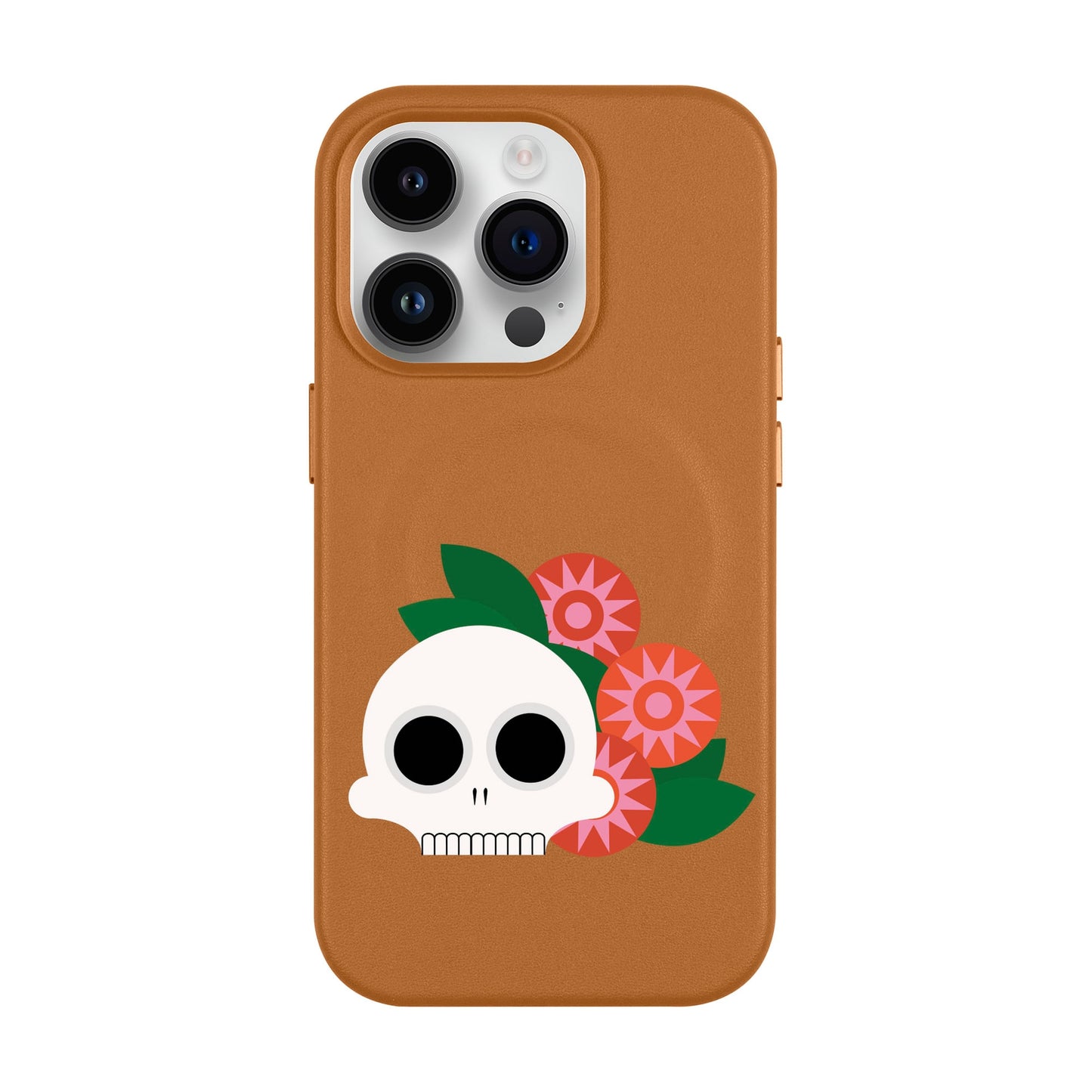 MEMENTO BLOOM-Leather Kılıf MagSafe Özellikli - iPhone 14 Pro