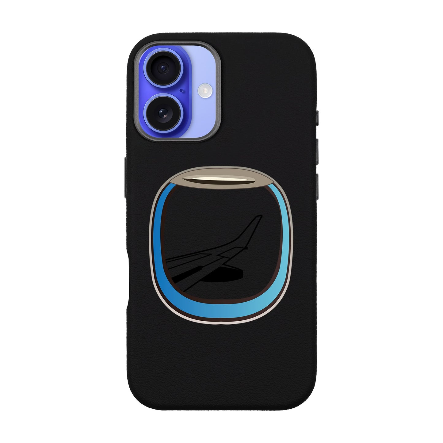 AIRCRAFT WINDOW-iPhone 16 Plus Leather Premium Kılıf MagSafe Özellikli