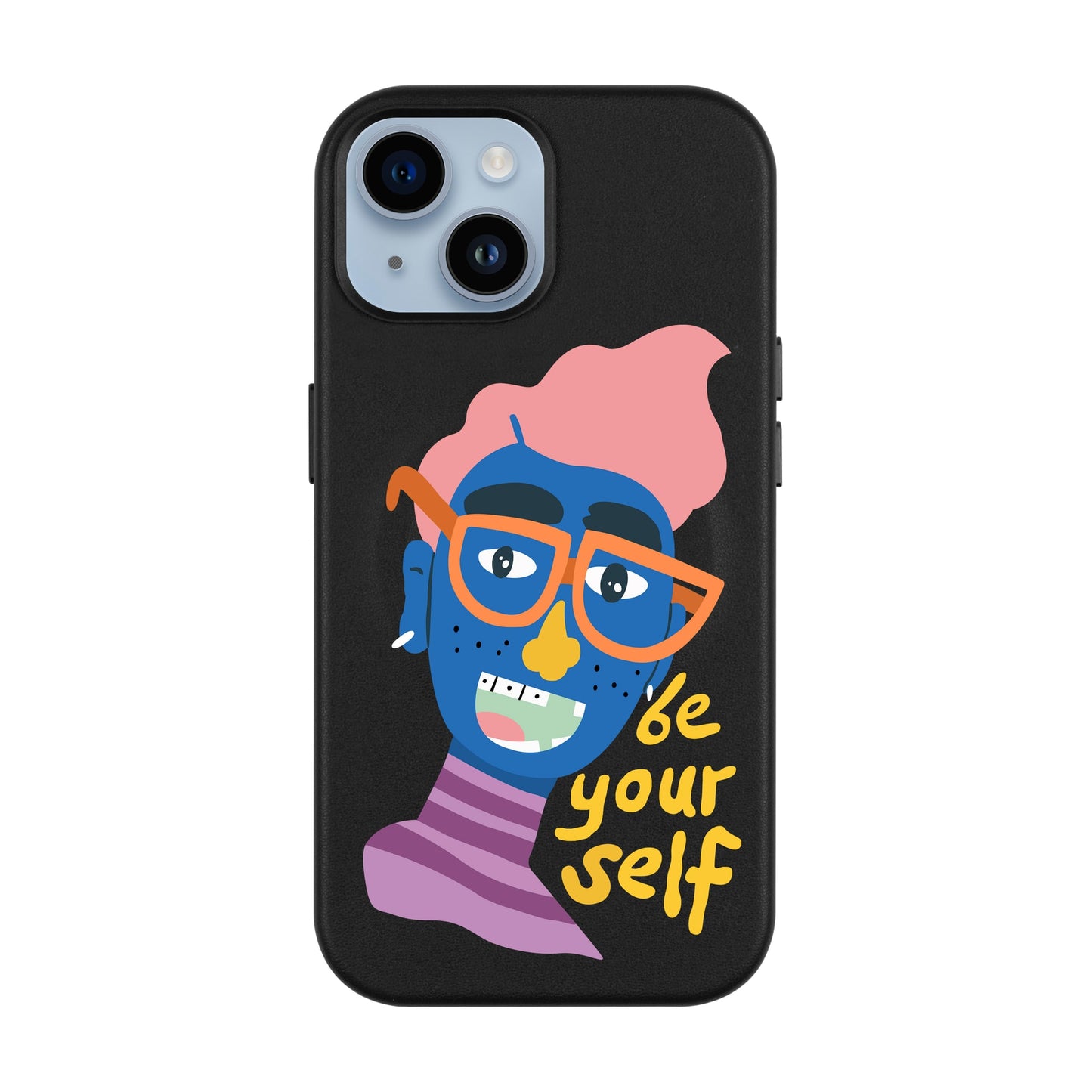 BE YOUR SELF-iPhone 13 Leather Kılıf MagSafe Özellikli