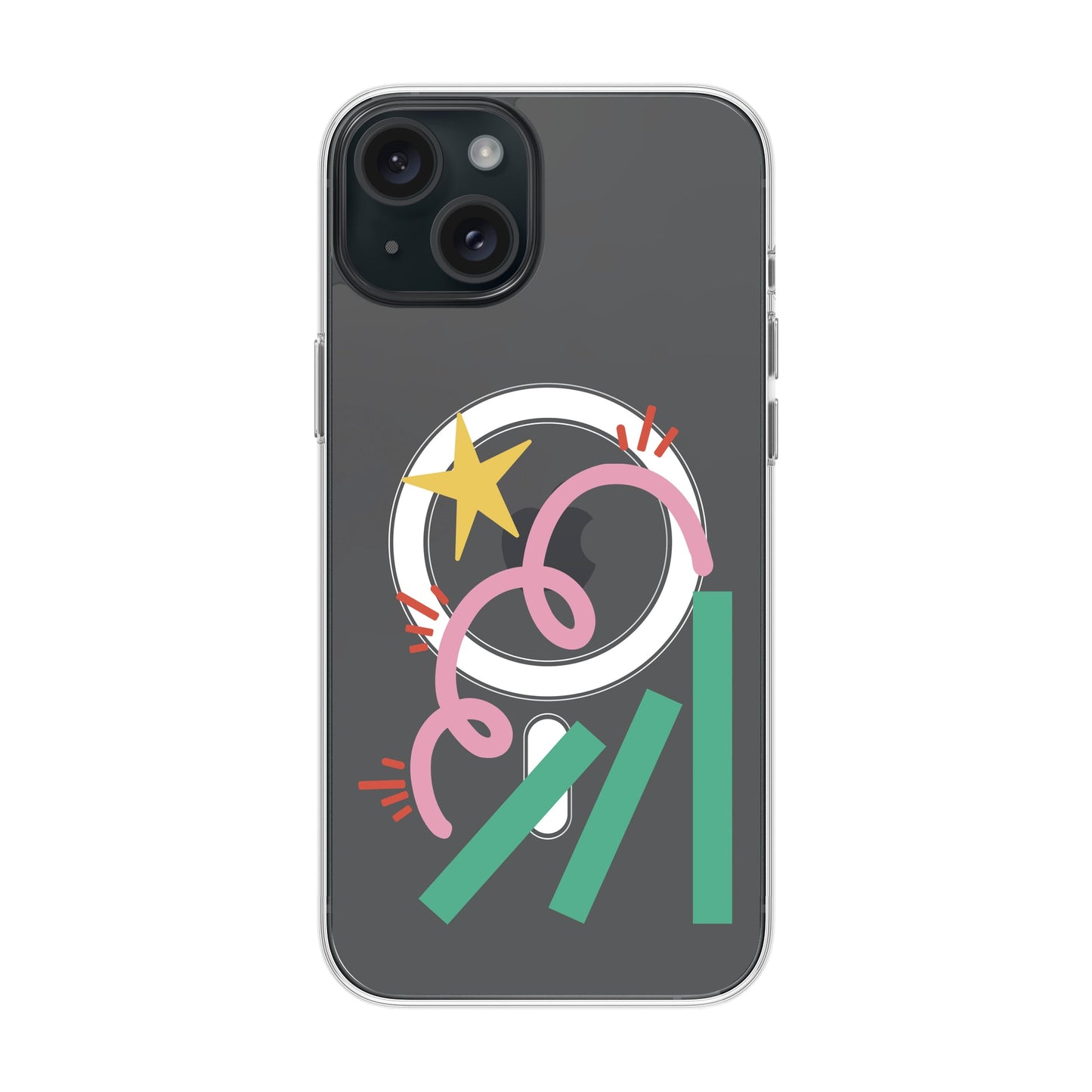 DOMINO-iPhone 15 Plus Solid Kılıf MagSafe Özellikli