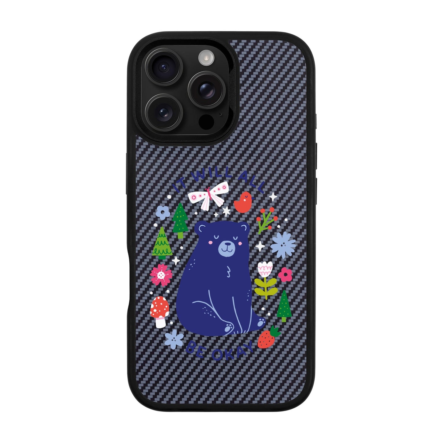 BE OKAY-iPhone 16 Pro Max Plaid Kılıf MagSafe Özellikli