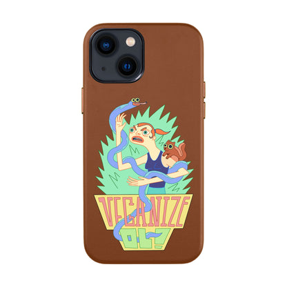 VEGANİZE-iPhone 14 Leather Kılıf