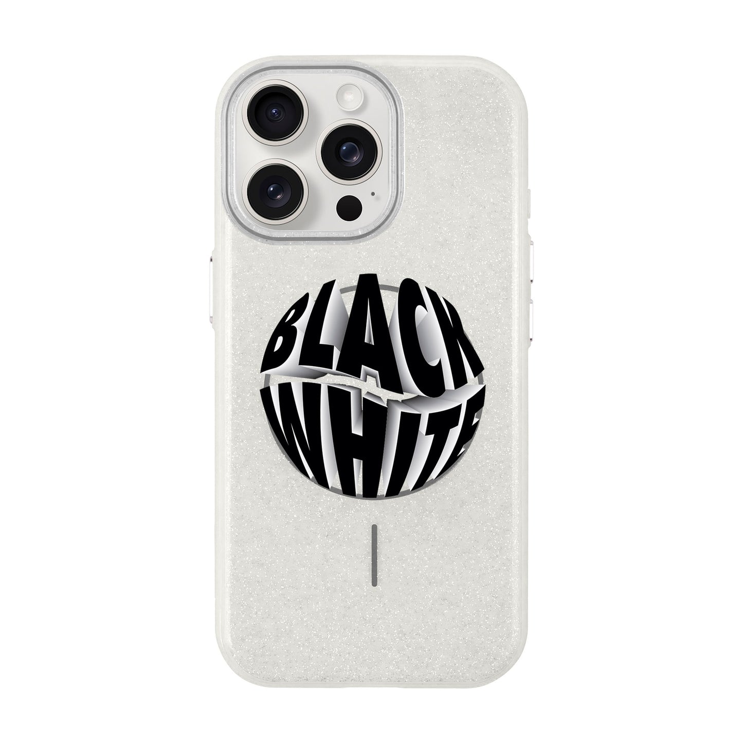 BLACK WHITE-iPhone 15 Pro Max Radiant Kılıf MagSafe Özellikli