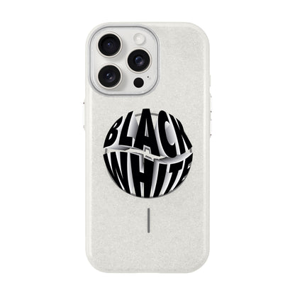 BLACK WHITE-iPhone 15 Pro Max Radiant Kılıf MagSafe Özellikli