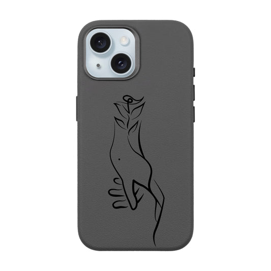 TOUCH-iPhone 15 Leather Premium Kılıf MagSafe Özellikli