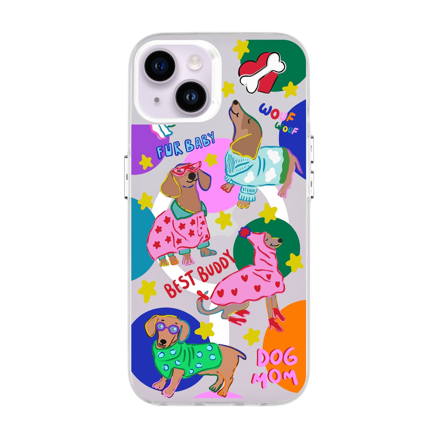 DOG MOM-iPhone 14 Plus Hold Kılıf MagSafe Özellikli