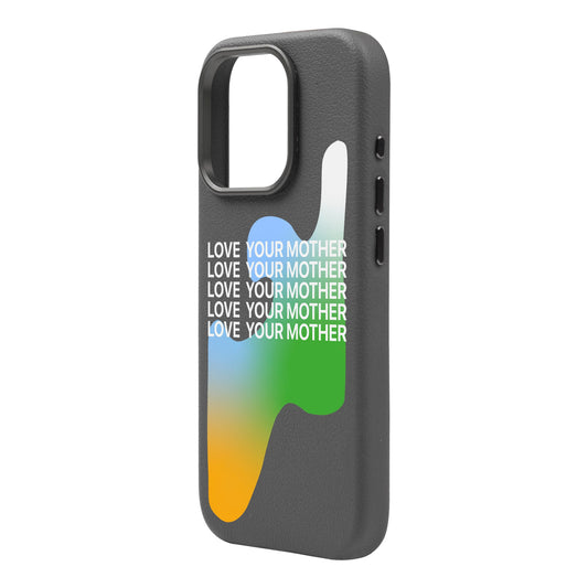 LOVE YOUR MOTHER-iPhone 16 Pro Max Leather Premium Kılıf MagSafe Özellikli