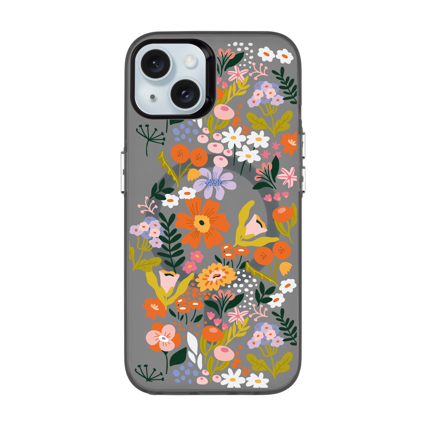 FLOWER-iPhone 15 Plus Hold Kılıf MagSafe Özellikli