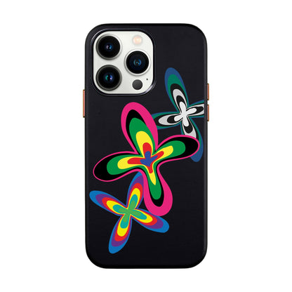 COLOR FLOWER-iPhone 13 Pro Leather Kılıf