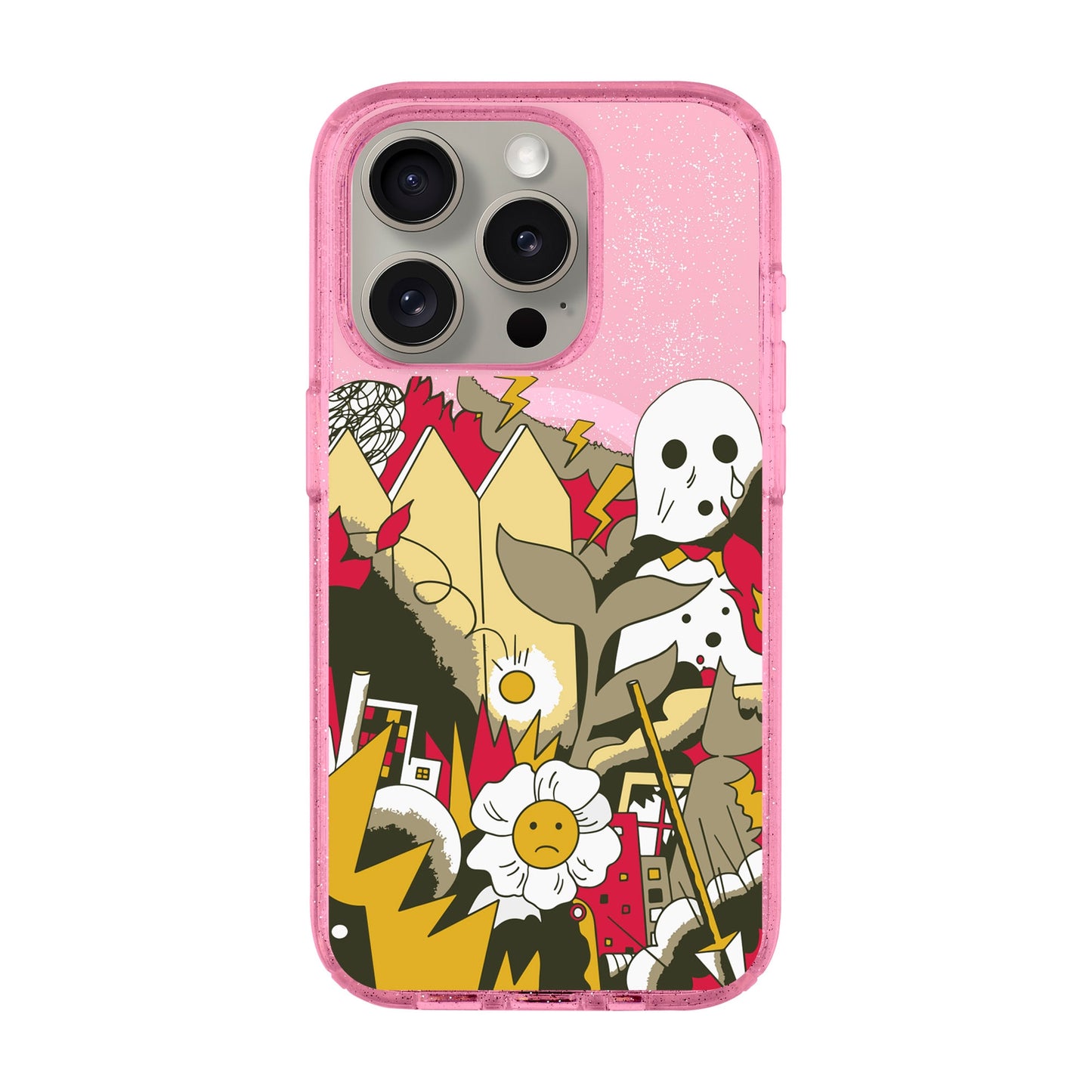 EVERYTHING IS BURNING-Shiny Kılıf MagSafe Özellikli - iPhone 15 Pro