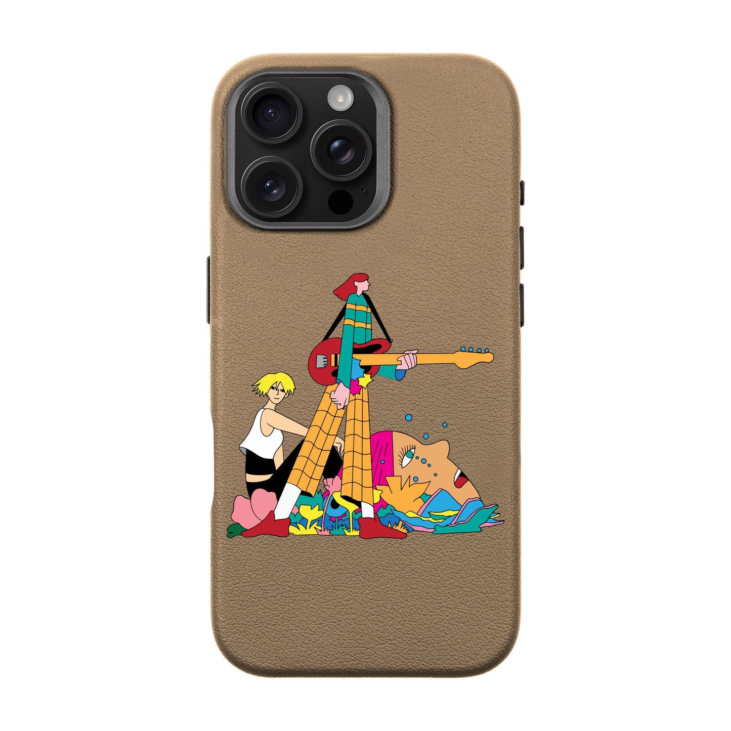 HER BAND-iPhone 16 Pro Max Leather Premium Kılıf MagSafe Özellikli