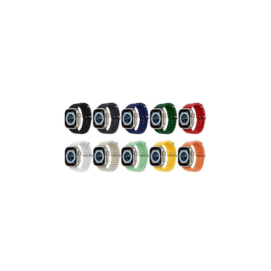 Apple Watch Kasis Silikon Kordon-Beyaz
