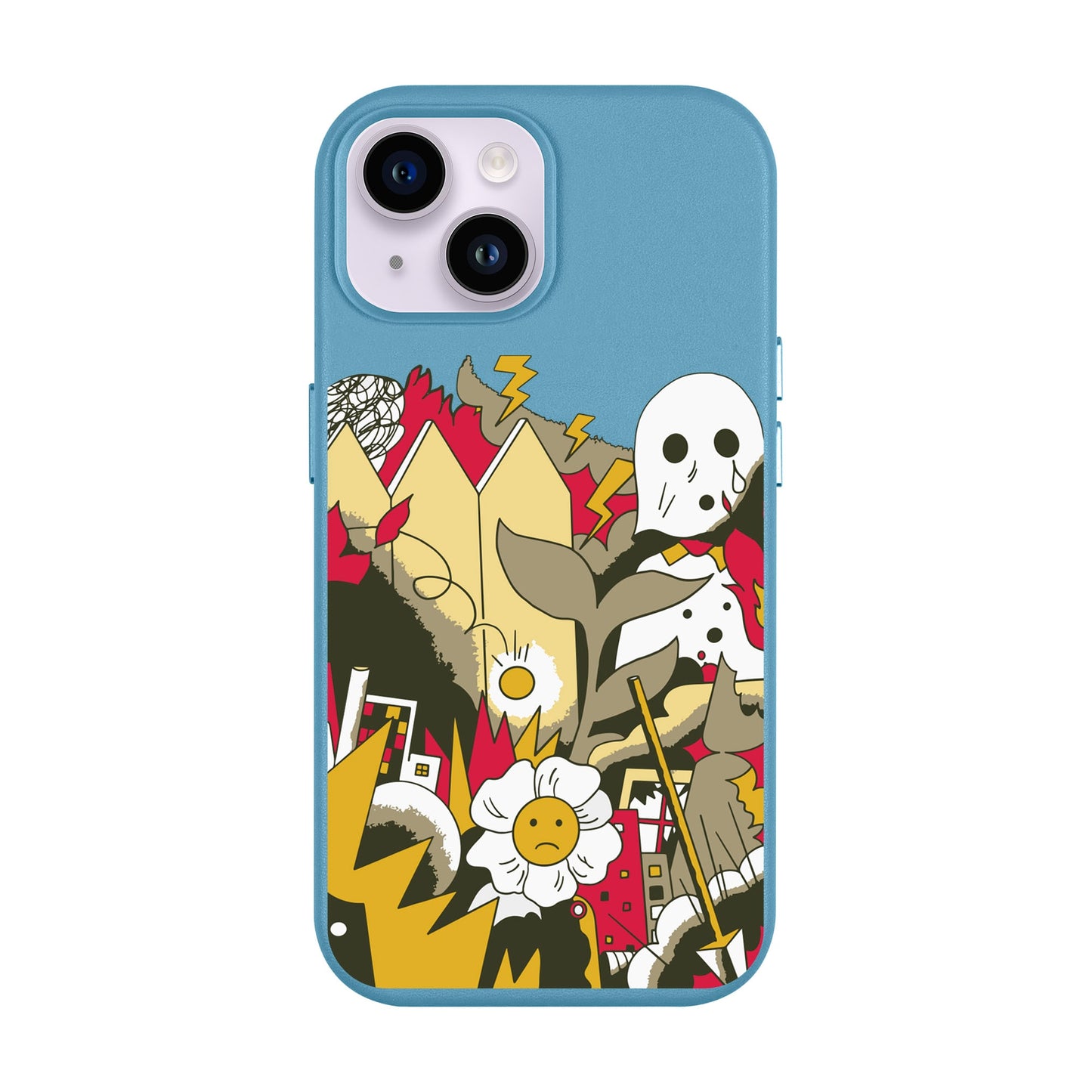 EVERYTHING IS BURNING-Leather Kılıf MagSafe Özellikli - iPhone 13