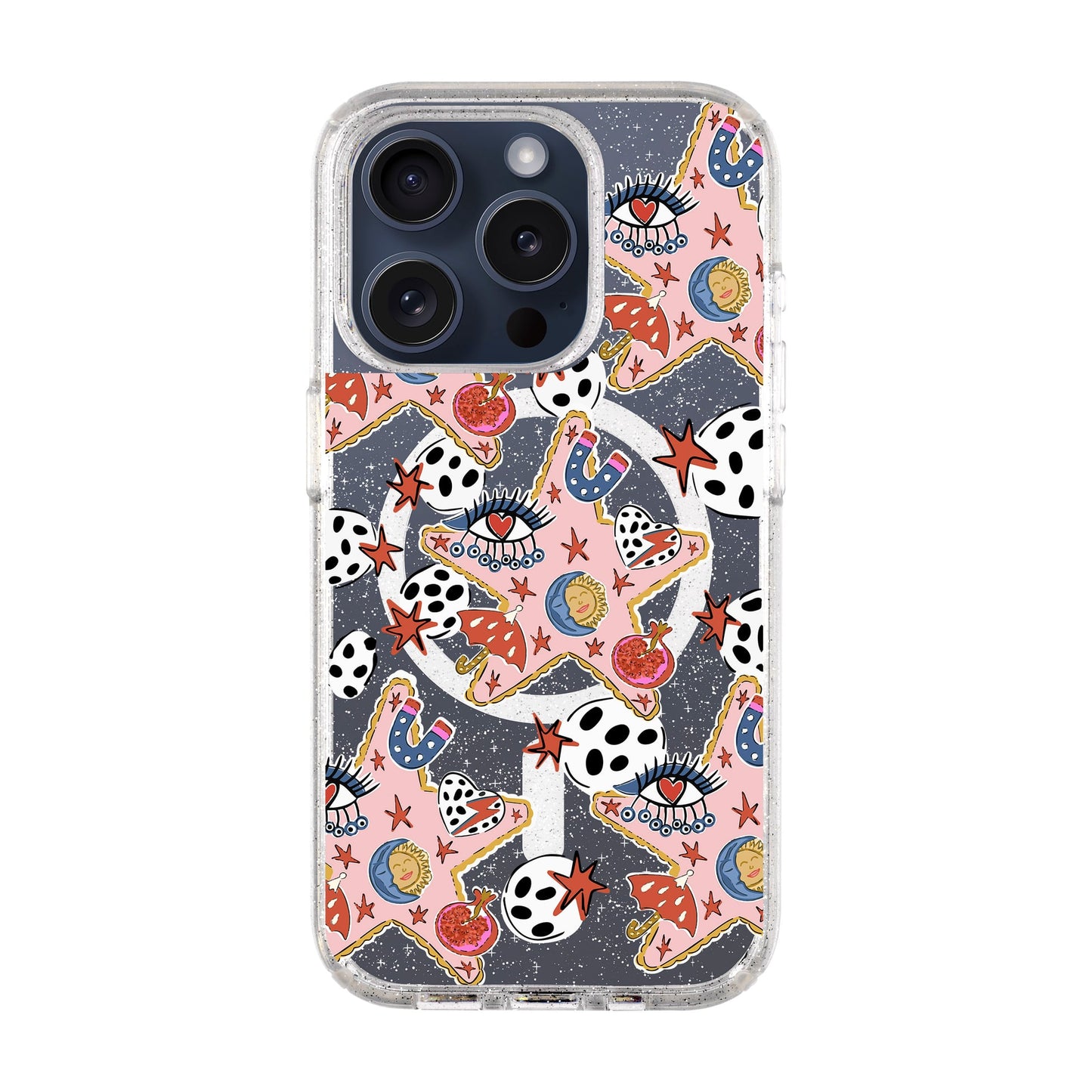 DURUSKO-iPhone 15 Pro Shiny Kılıf MagSafe Özellikli