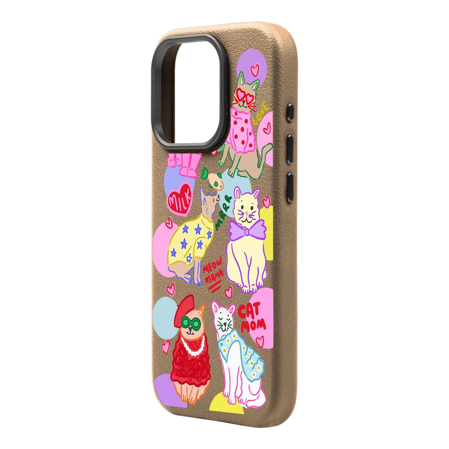 CAT MOM-iPhone 16 Pro Max Leather Premium Kılıf MagSafe Özellikli