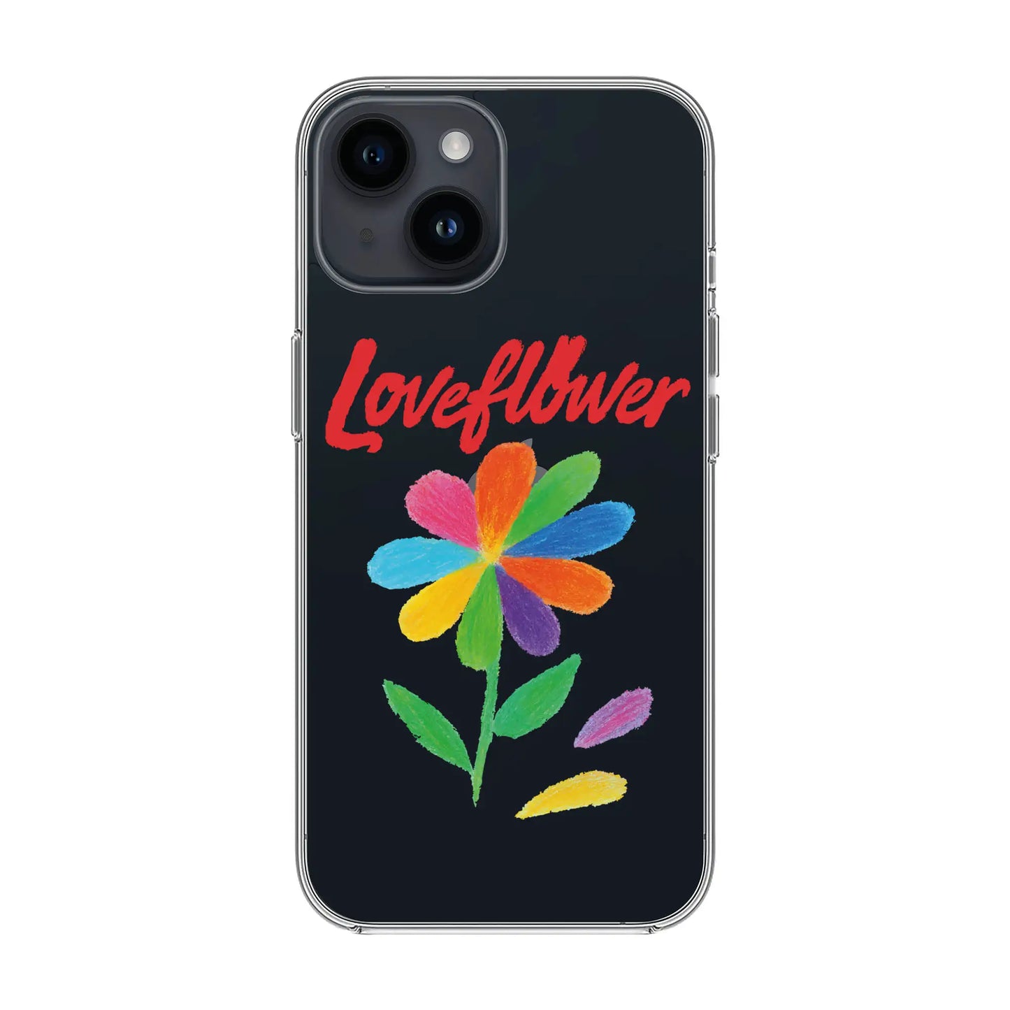 LOVE FLOWER-iPhone 14 Solid Kılıf