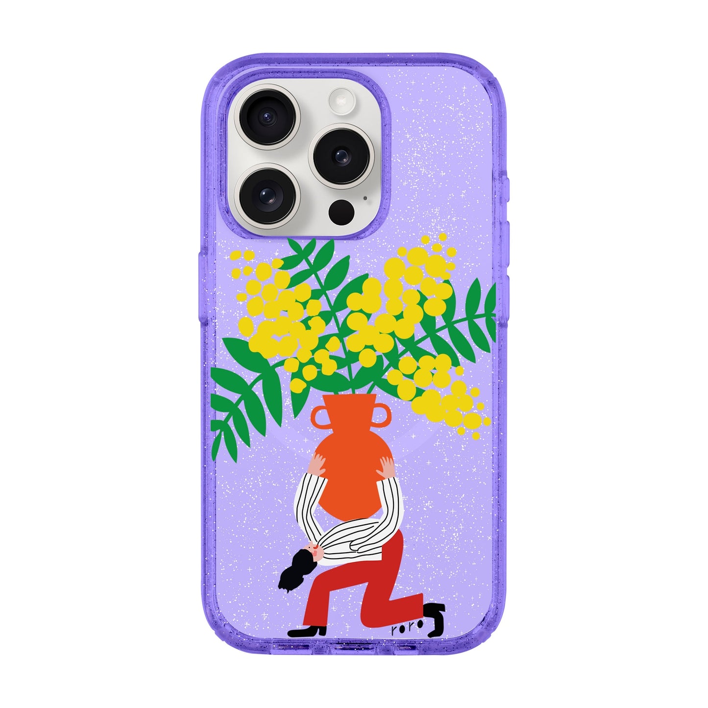 VASE-Shiny Kılıf MagSafe Özellikli - iPhone 15 Pro