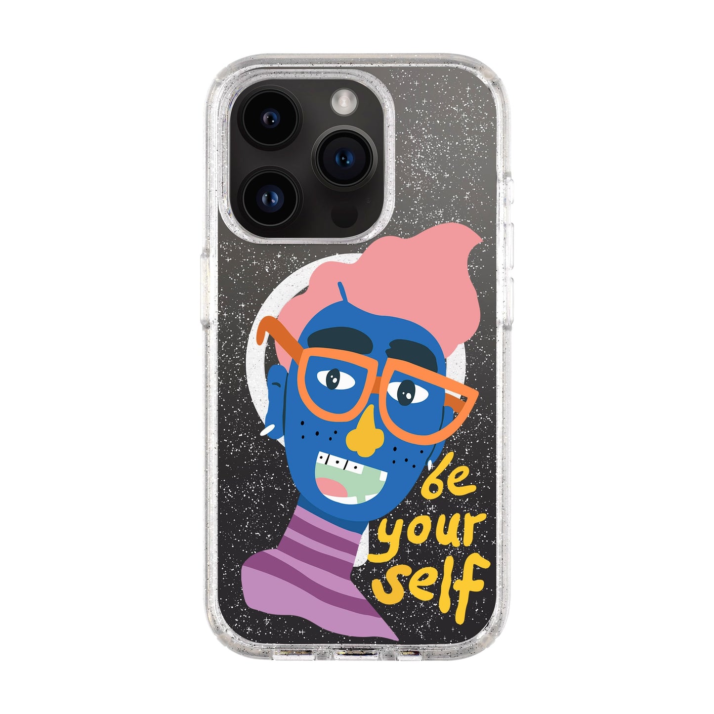 BE YOUR SELF-iPhone 14 Pro Shiny Kılıf MagSafe Özellikli