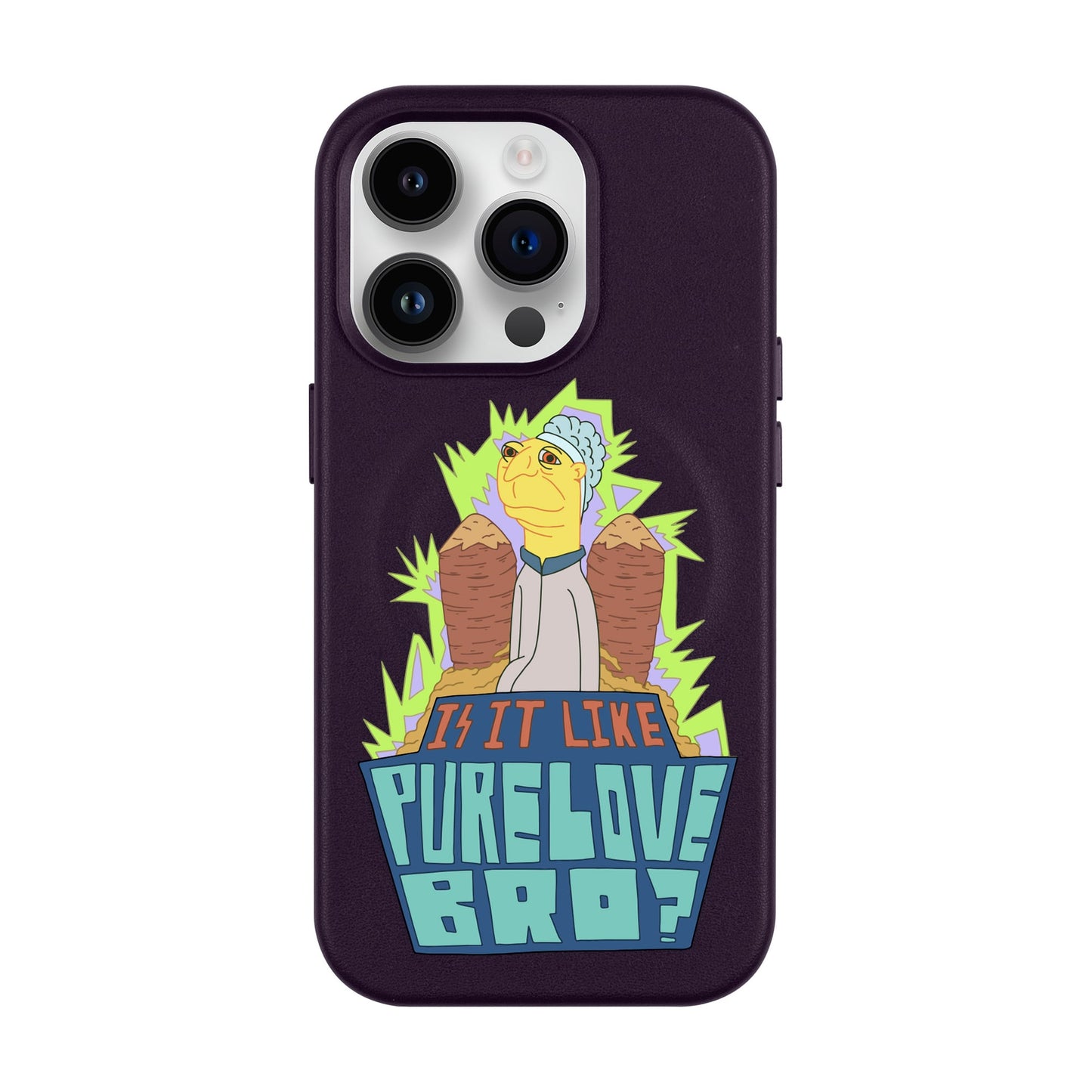 PURE LOVE-Leather Kılıf MagSafe Özellikli - iPhone 14 Pro