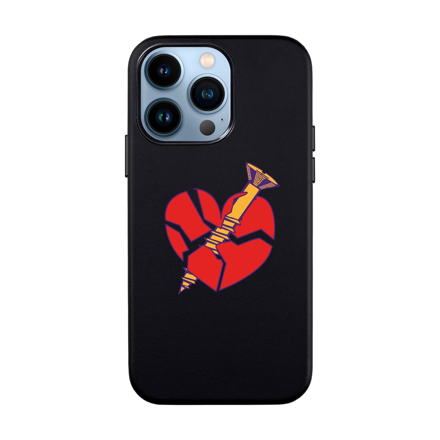 BROKEN HEART-iPhone 13 Pro Leather Kılıf