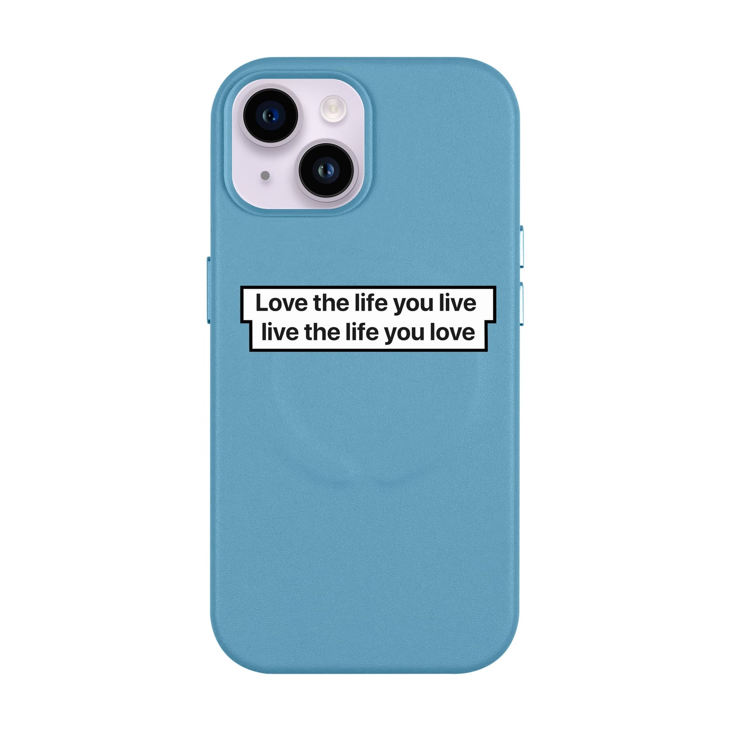 LOVE THE LIFE-Leather Kılıf MagSafe Özellikli - iPhone 13