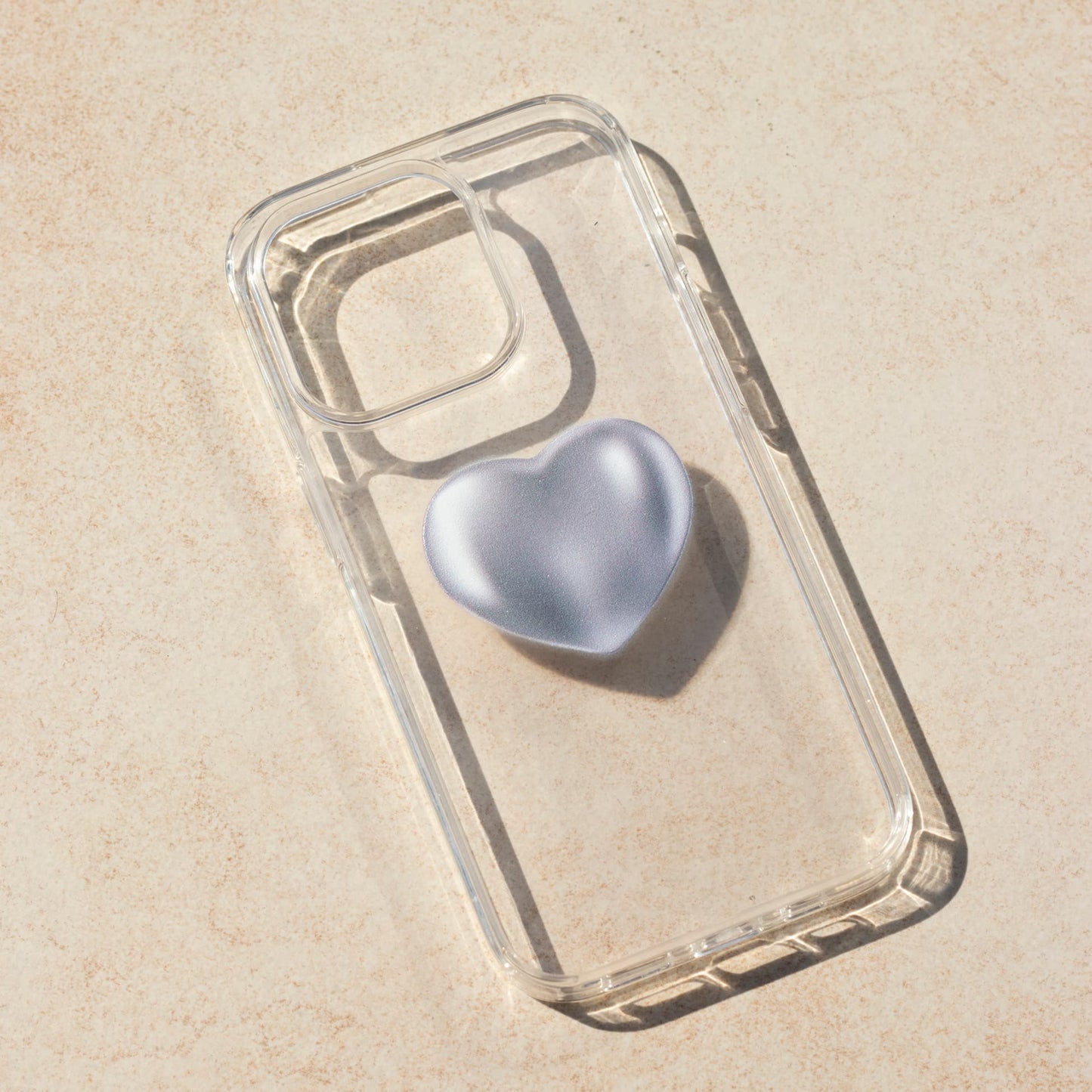 SILVER HEART-iPhone 15 Pro Max Solid Kılıf
