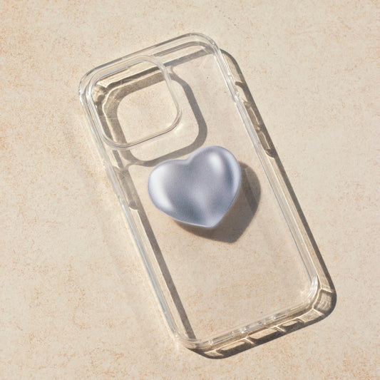 SILVER HEART-iPhone 15 Pro Max Solid Kılıf