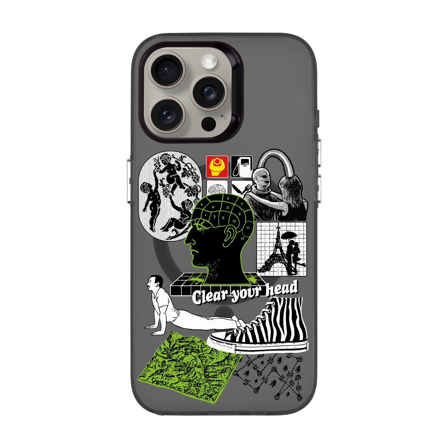 CLEAR YOUR HEAD-Hold Kılıf MagSafe Özellikli - iPhone 15 Pro Max