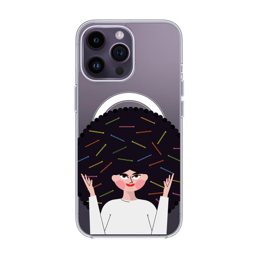 TANGLES OF HAPPINESS-iPhone 14 Pro Max Solid Kılıf MagSafe Özellikli