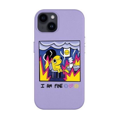 I AM FINE-iPhone 14 Plus Leather Kılıf MagSafe Özellikli