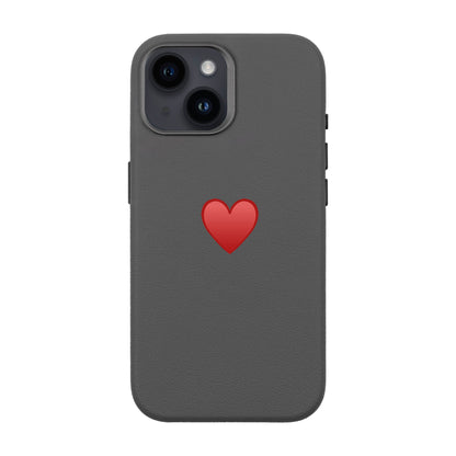 SPREAD HEART-iPhone 14 Leather Premium Kılıf MagSafe Özellikli