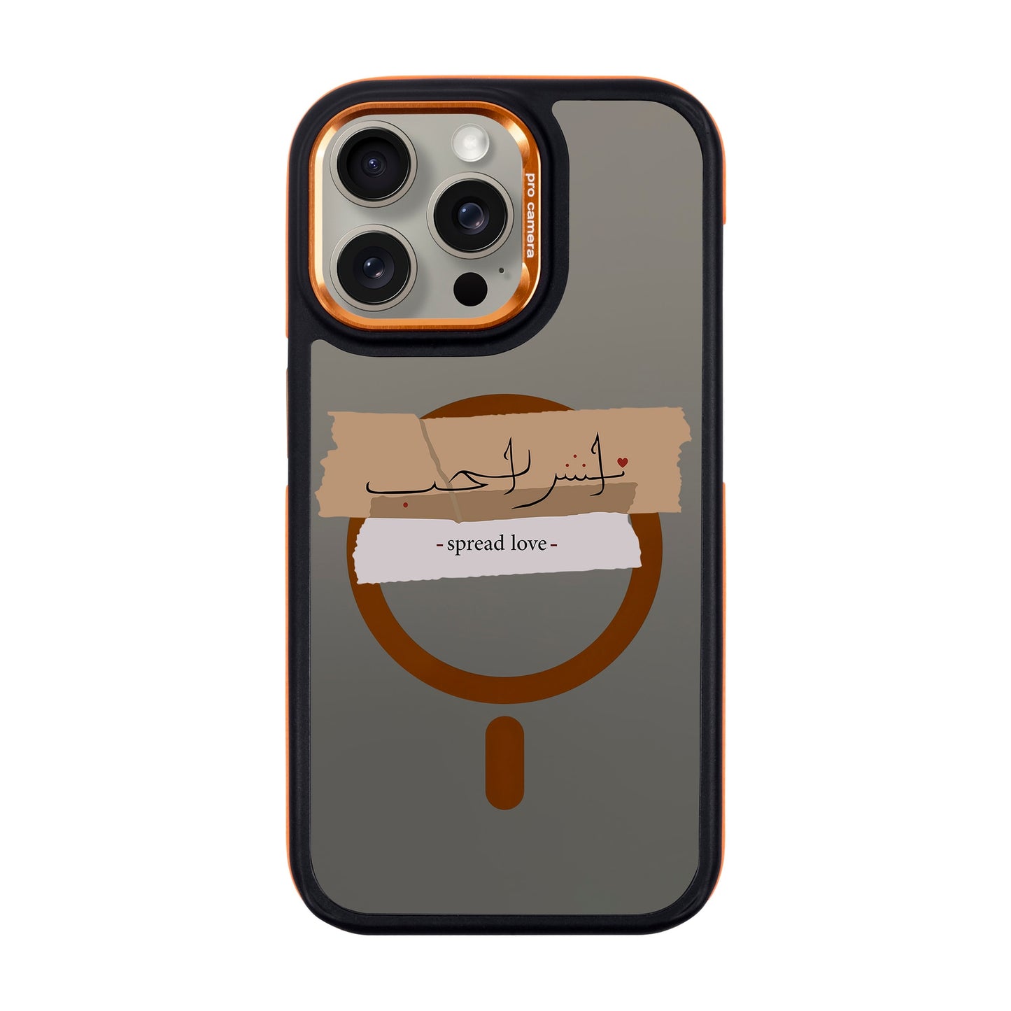 SPREAD LOVE-iPhone 15 Pro Max Dark Kılıf MagSafe Özellikli