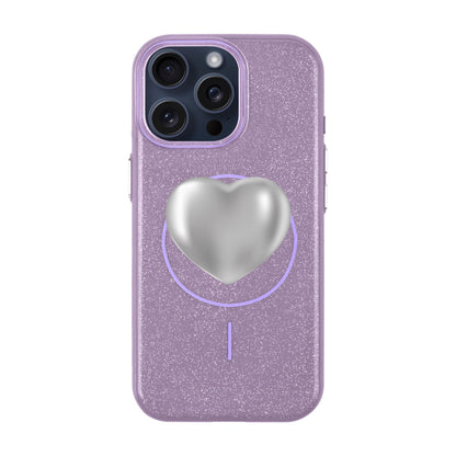 SILVER HEART-iPhone 15 Pro Max Radiant Kılıf MagSafe Özellikli