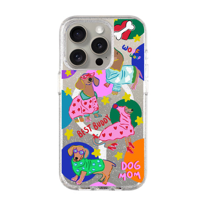 DOG MOM-iPhone 15 Pro Shiny Kılıf MagSafe Özellikli